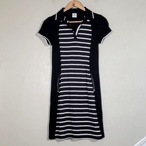 Daily Sports Black and White Striped Dress/Golf Dress
